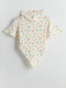 Girl's Hooded Printed Poncho